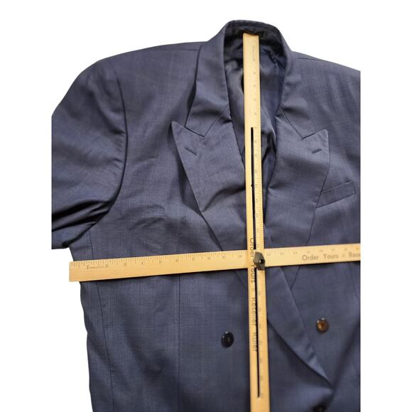 Bartolini Roma Sports Coat Men 48L Blazer Wool Double Breasted Italian - Picture 11 of 14